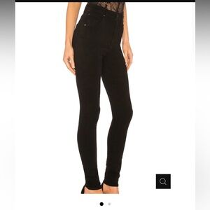 CITIZENS OF HUMANITY CHRISSY UBER HIGH-RISE ANKLE SKINNY IN ALL BLACK